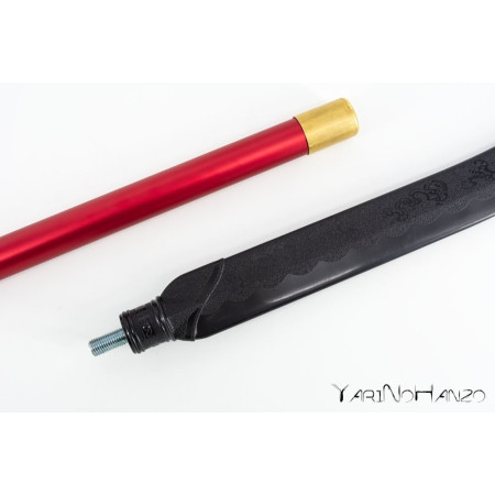 NAGINATA EN CAOUTCHOUC AVEC TIGE EN ALUMINIUM