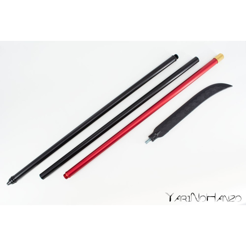 NAGINATA EN CAOUTCHOUC AVEC TIGE EN ALUMINIUM