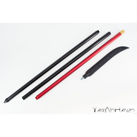 NAGINATA EN CAOUTCHOUC AVEC TIGE EN ALUMINIUM