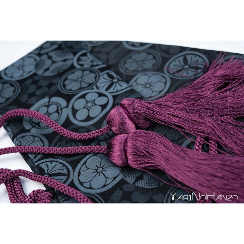 Katana Bukuro Kamon (foncé) | Sac pour Katana et Nihonto