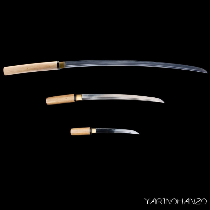 Shirasaya Mifuri Aiguisé | Set de 3 épées  | Katana, Wakizashi et Tanto