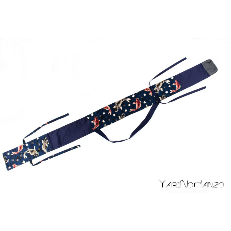Sac bleu Aikido KOI | Buki Bukuro KOI | Sac pour Tanto, Bokken et Jo