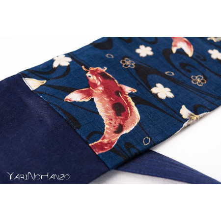 Sac bleu Aikido KOI | Buki Bukuro KOI | Sac pour Tanto, Bokken et Jo