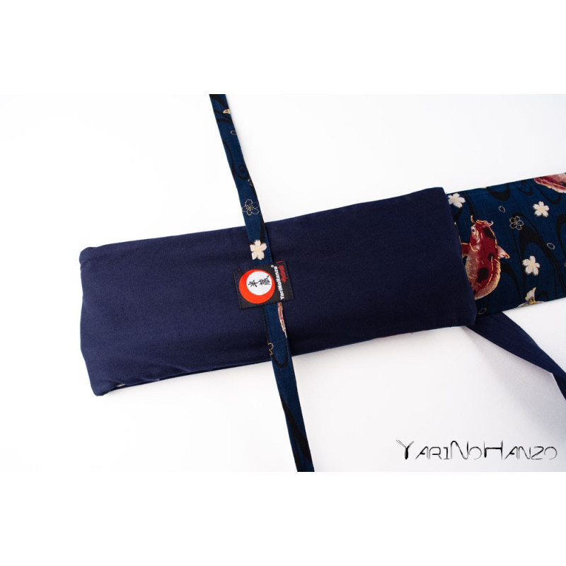 Sac bleu Aikido KOI | Buki Bukuro KOI | Sac pour Tanto, Bokken et Jo