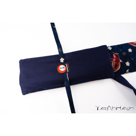 Sac bleu Aikido KOI | Buki Bukuro KOI | Sac pour Tanto, Bokken et Jo