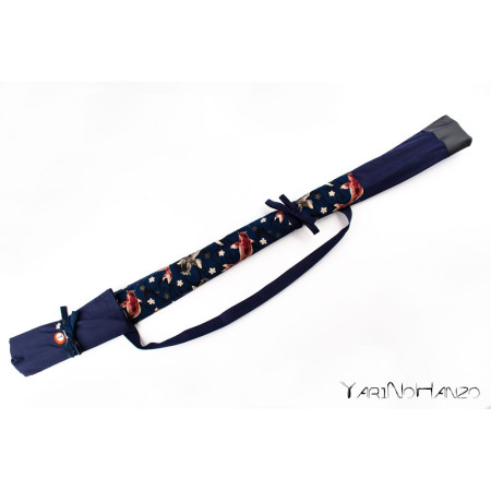 Sac bleu Aikido KOI | Buki Bukuro KOI | Sac pour Tanto, Bokken et Jo