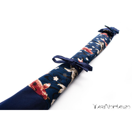 Sac bleu Aikido KOI | Buki Bukuro KOI | Sac pour Tanto, Bokken et Jo