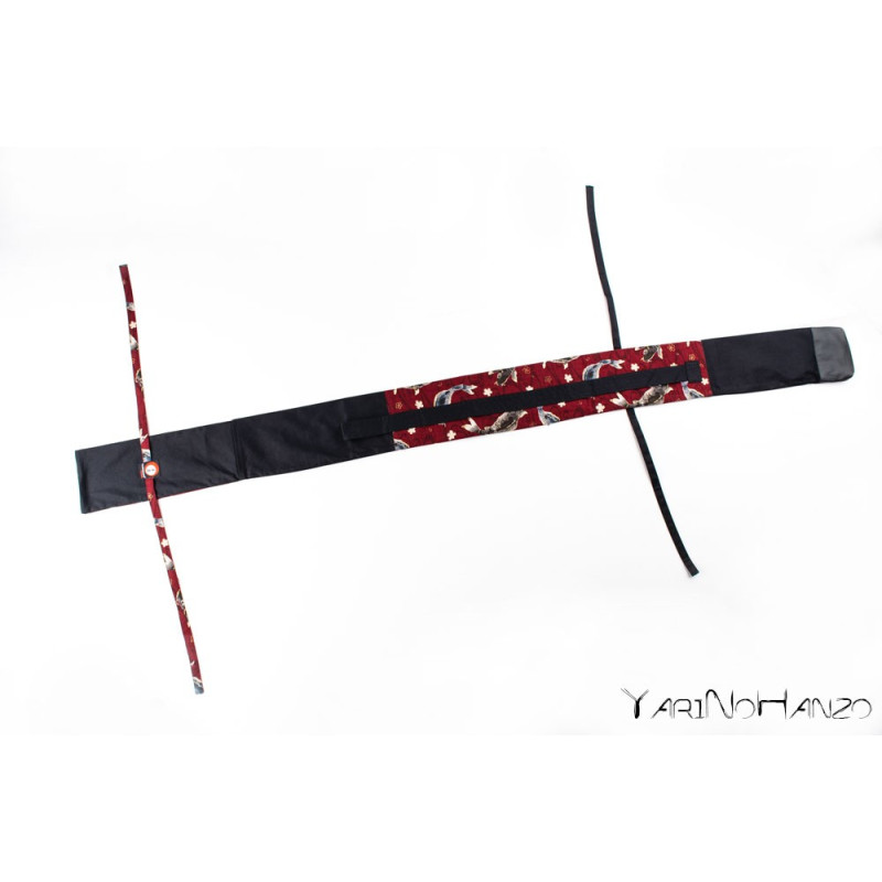 Sac rouge Aikido KOI | Buki Bukuro KOI | Sac pour Tanto, Bokken et Jo