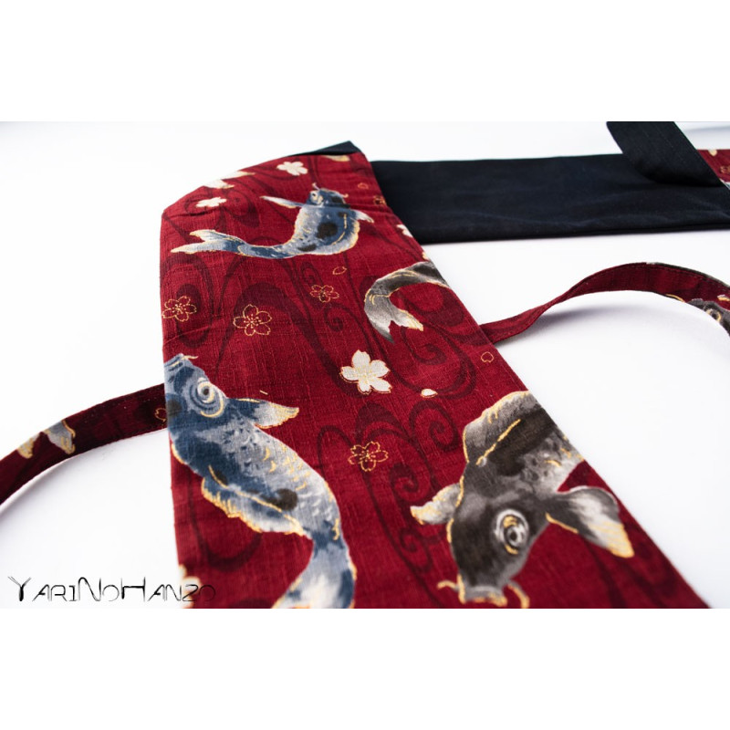Sac rouge Aikido KOI | Buki Bukuro KOI | Sac pour Tanto, Bokken et Jo