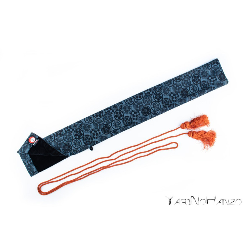 Wakizashi Bukuro Kamon (fond clair) | Sac pour Katana et Nihonto