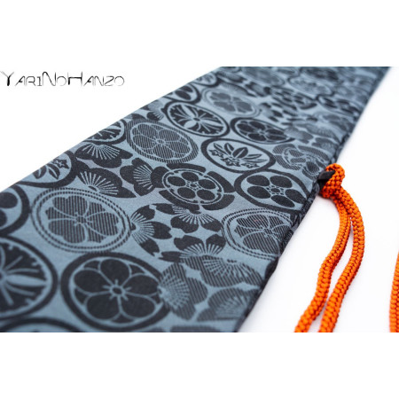 Wakizashi Bukuro Kamon (fond clair) | Sac pour Katana et Nihonto