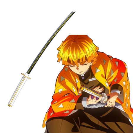 Agatsuma Zenitsu Katana | Épée jouet | Épée Cosplay | Épée Anime | Demon Slayer