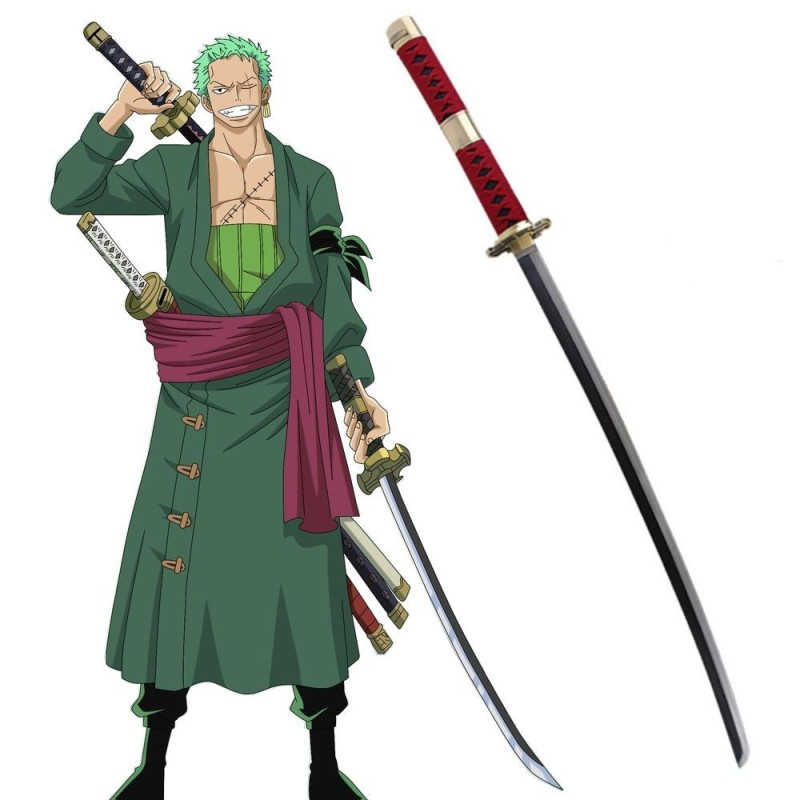 Sandai Kitetsu | Roronoa Zoro Katana | Épée jouet | Épée Cosplay | Épée Anime | One Piece